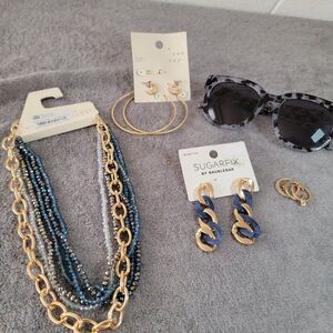 Wild Fable Sugarfix A New Day Womens Multicolor Beaded Chain Accessories Set